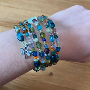 Cute beaded layered bracelet